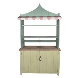 Clayre & Eef Counter 120x45x212 cm Green Wood
