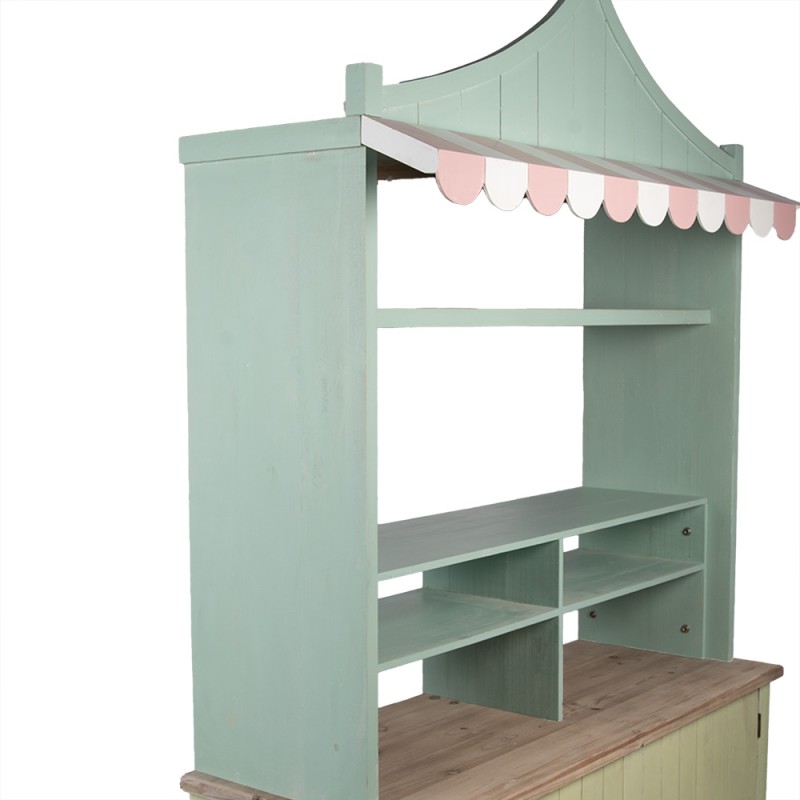 Clayre & Eef Comptoir 120x45x212 cm Vert Bois