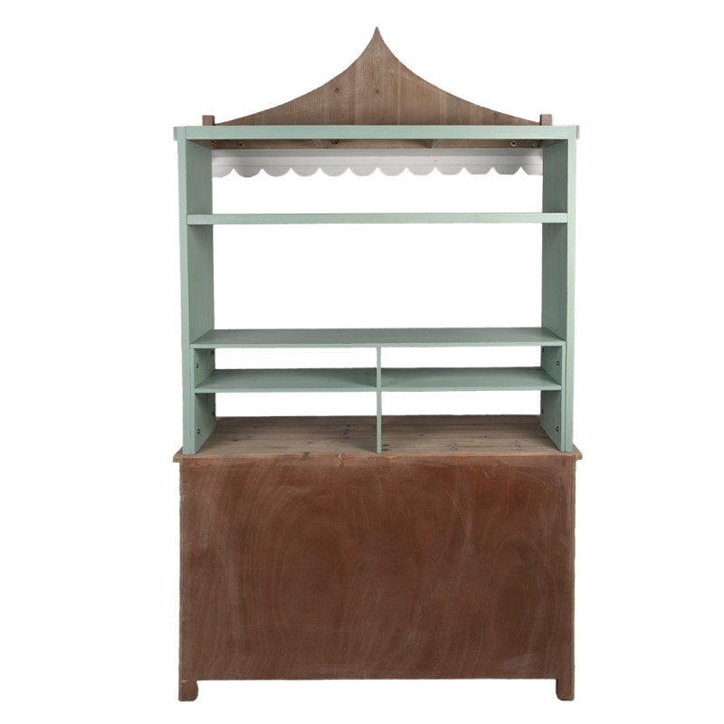 Clayre & Eef Comptoir 120x45x212 cm Vert Bois