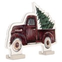 Clayre & Eef Lampe miroir infinity de Noël Voiture 40x5x28 cm Rouge Plastique