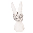Clayre & Eef Decoratie Beeld Konijn 15x14x35 cm Wit Kunststof