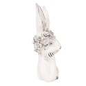 Clayre & Eef Decoratie Beeld Konijn 15x14x35 cm Wit Kunststof