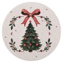 Clayre & Eef Unterteller Ø 33 cm Beige Kunststoff