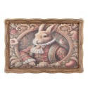 Clayre & Eef Tray 31x22x2 cm Beige Plastic