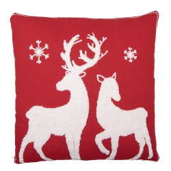 Clayre & Eef Dekokissen 45x45 cm Rot Polyester