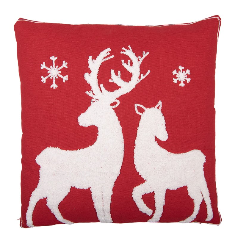 Clayre & Eef Dekokissen 45x45 cm Rot Polyester