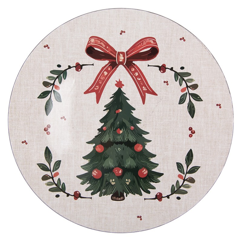 Clayre & Eef Unterteller Ø 40 cm Beige Kunststoff
