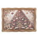 Clayre & Eef Tablett 31x22x2 cm Beige Kunststoff