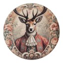 Clayre & Eef Unterteller Ø 33 cm Beige Kunststoff