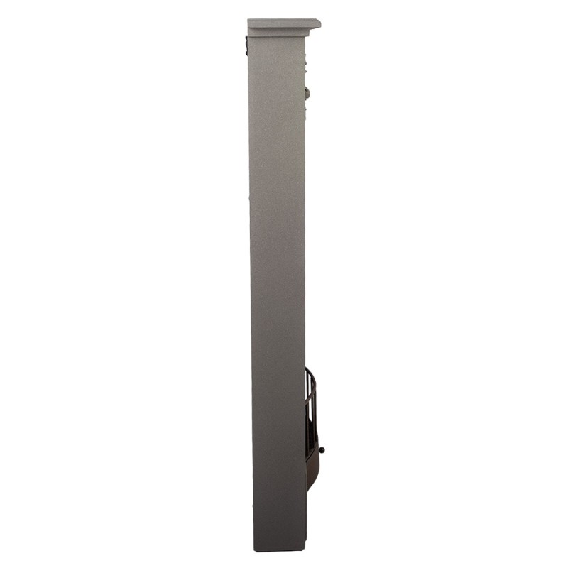 Clayre & Eef Fireplace Surround 86x17x120 cm Grey Wood