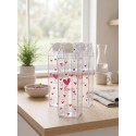 Clayre & Eef Drinkfles 500 ml Transparant Kunststof Hartjes