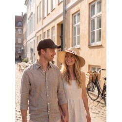 Juleeze Hoed Dames Beige Papierstro