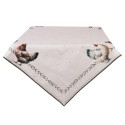 Clayre & Eef Tablecloth 100x100 cm Beige Cotton