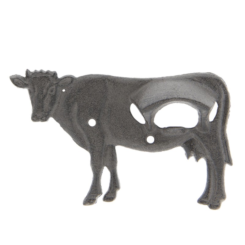 Clayre & Eef Flaschenöffner 16x3x10 cm Braun Eisen Kuh
