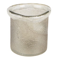 Clayre & Eef Theelichthouder Ø 9x9 cm Groen Glas