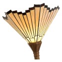 Lumilamp Tiffany Stehlampe 37x37x183 cm Goldfarbig Polyresin