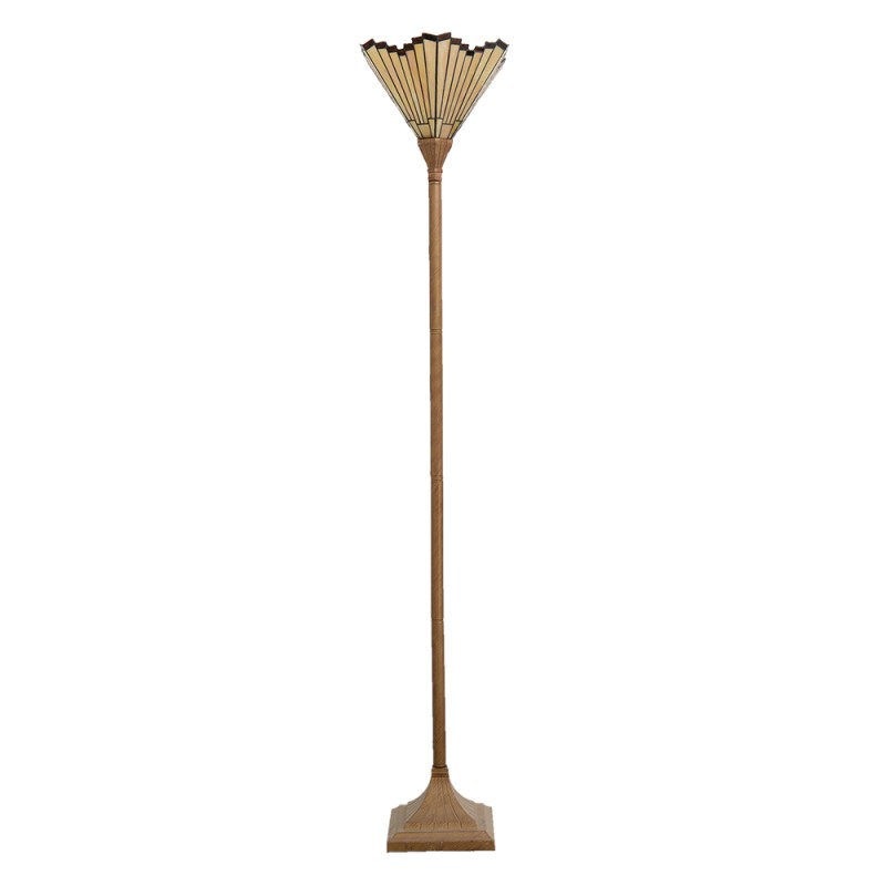 Lumilamp Tiffany Vloerlamp 37x37x183 cm Goudkleurig Polyresin