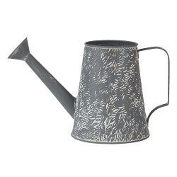 Clayre & Eef Annaffiatoio decorativo 14x14x17 cm Grigio Metallo