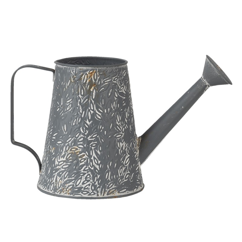 Clayre & Eef Arrosoir de décoration 14x14x17 cm Gris Métal