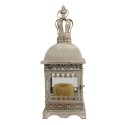 Clayre & Eef Lanterna 20x20x51 cm Grigio Verde Metallo