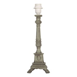 Clayre & Eef Socle de la lampe 14x14x42 cm Vert Bois