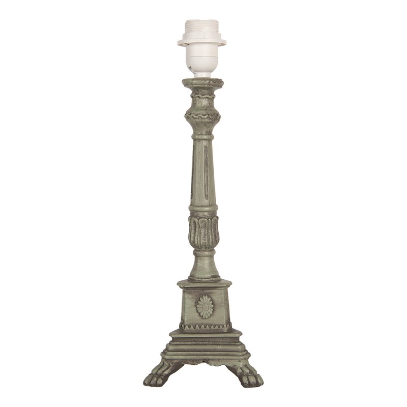 Clayre & Eef Base della lampada 14x14x42 cm Verde Legno