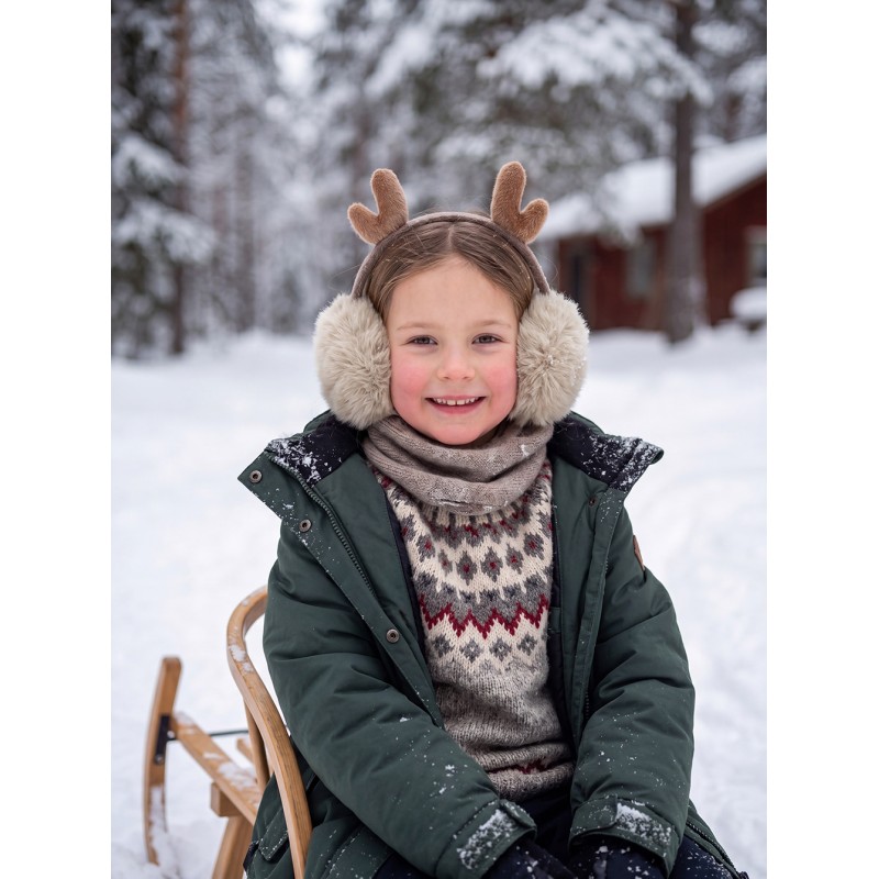 Juleeze Paraorecchie per bambini one size Beige Poliestere