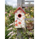 Clayre & Eef Casette per uccelli 15x10x22 cm Bianco Legno