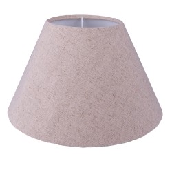 Clayre & Eef Lampenkap Ø 23x15 cm Beige Katoen