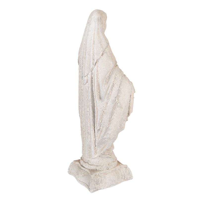 Clayre & Eef Decoratie Beeld Maria 17x12x41 cm Beige Keramisch materiaal