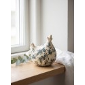 Clayre & Eef Image de décoration Poulet 12x11x13 cm Beige Céramique