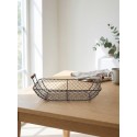 Clayre & Eef Storage Basket 32x26x12 cm Brown Metal