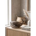 Clayre & Eef Dekorationsfigur Wal 21 cm Braun Weiß Holz