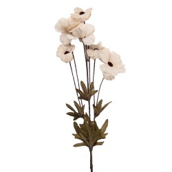 Clayre & Eef Kunstblume 6x10x80 cm Weiß Kunststoff