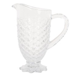 Clayre & Eef Decoratie Schenkkan 1100 ml Transparant Glas