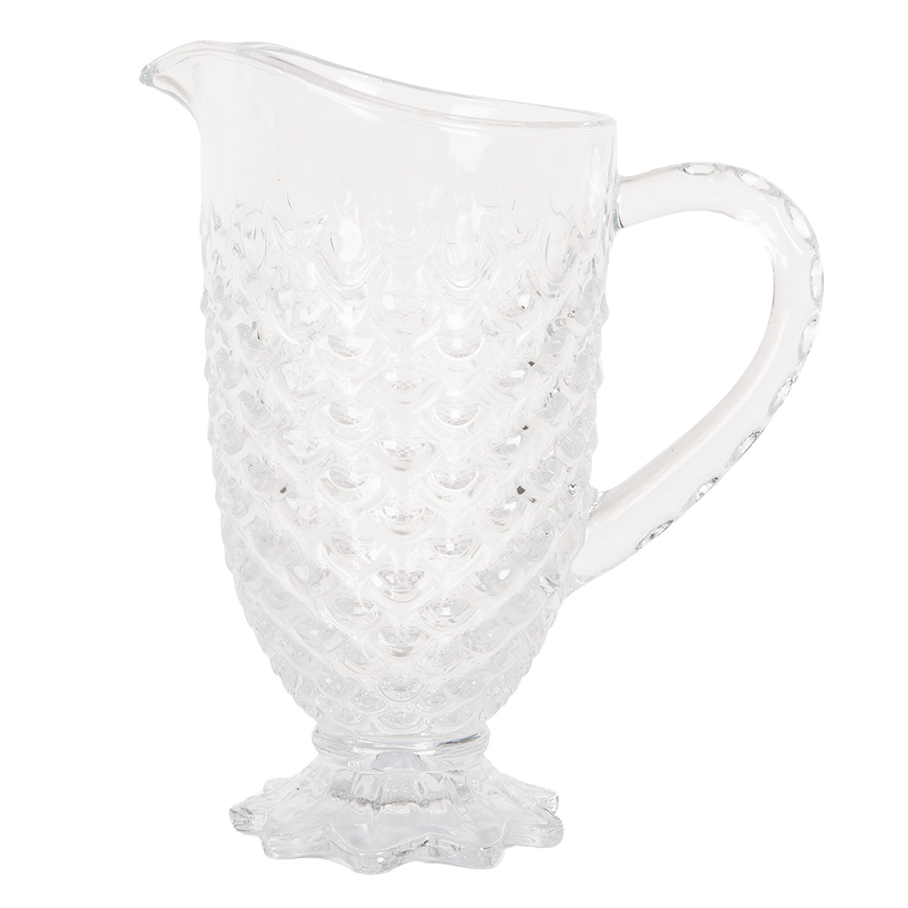 Clayre & Eef Decoratie Schenkkan 1100 ml Transparant Glas afbeelding