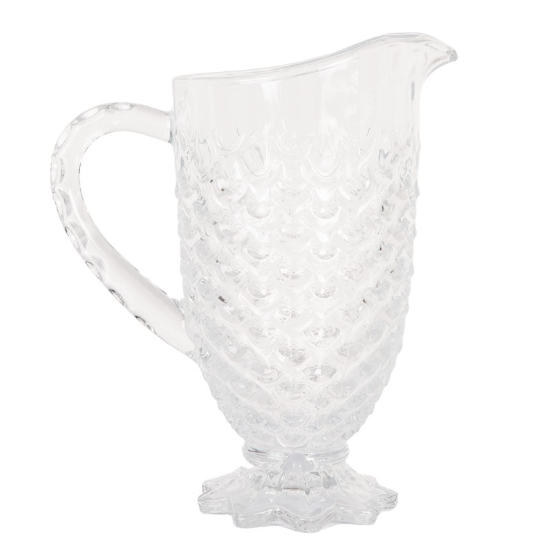 Clayre & Eef Decoratie Schenkkan 1100 ml Transparant Glas