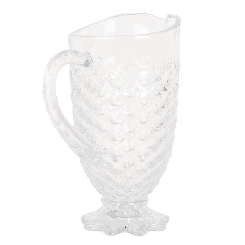 Clayre & Eef Decoratie Schenkkan 1100 ml Transparant Glas
