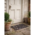 Clayre & Eef Deurmat Hart 59x39x2 cm Bruin Metaal