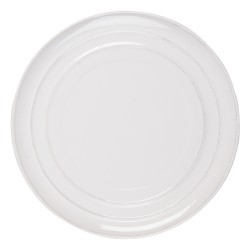 Clayre & Eef Piatto da cena Ø 28 cm Bianco Ceramica