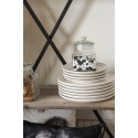 Clayre & Eef Dinner Plate Ø 28 cm White Ceramic