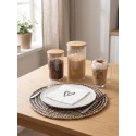 Clayre & Eef Assiette à dîner Ø 28 cm Blanc Céramique