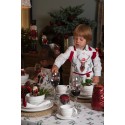 Clayre & Eef Dinner Plate Ø 28 cm White Ceramic
