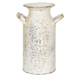 Clayre & Eef Decoratie Melkbus 15x11x23 cm Beige Grijs IJzer