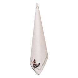 Clayre & Eef Tea Towel 50x70 cm Beige Cotton