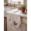 Clayre & Eef Tea Towel 50x70 cm Beige Cotton