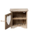 Clayre & Eef Eierschrank 19x14x19 cm Braun Holz Herz