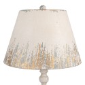 Clayre & Eef Lampada da tavolo Ø 36x70 cm Beige Metallo