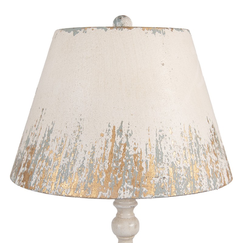 Clayre & Eef Lampada da tavolo Ø 36x70 cm Beige Metallo