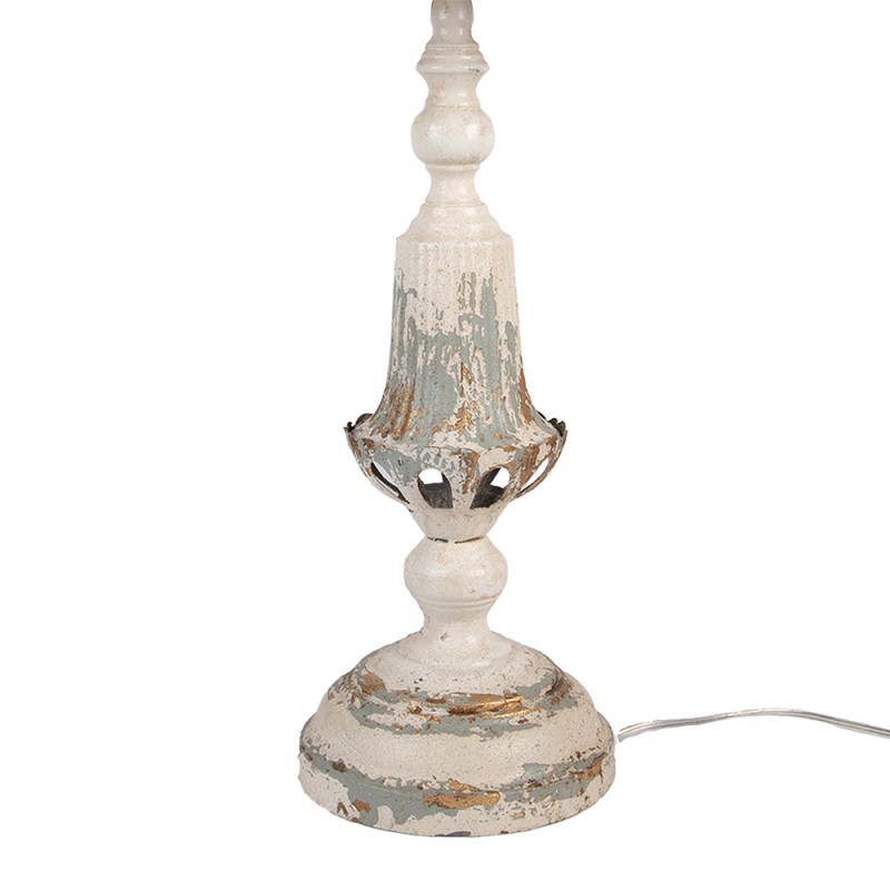 Clayre & Eef Lampada da tavolo Ø 36x70 cm Beige Metallo